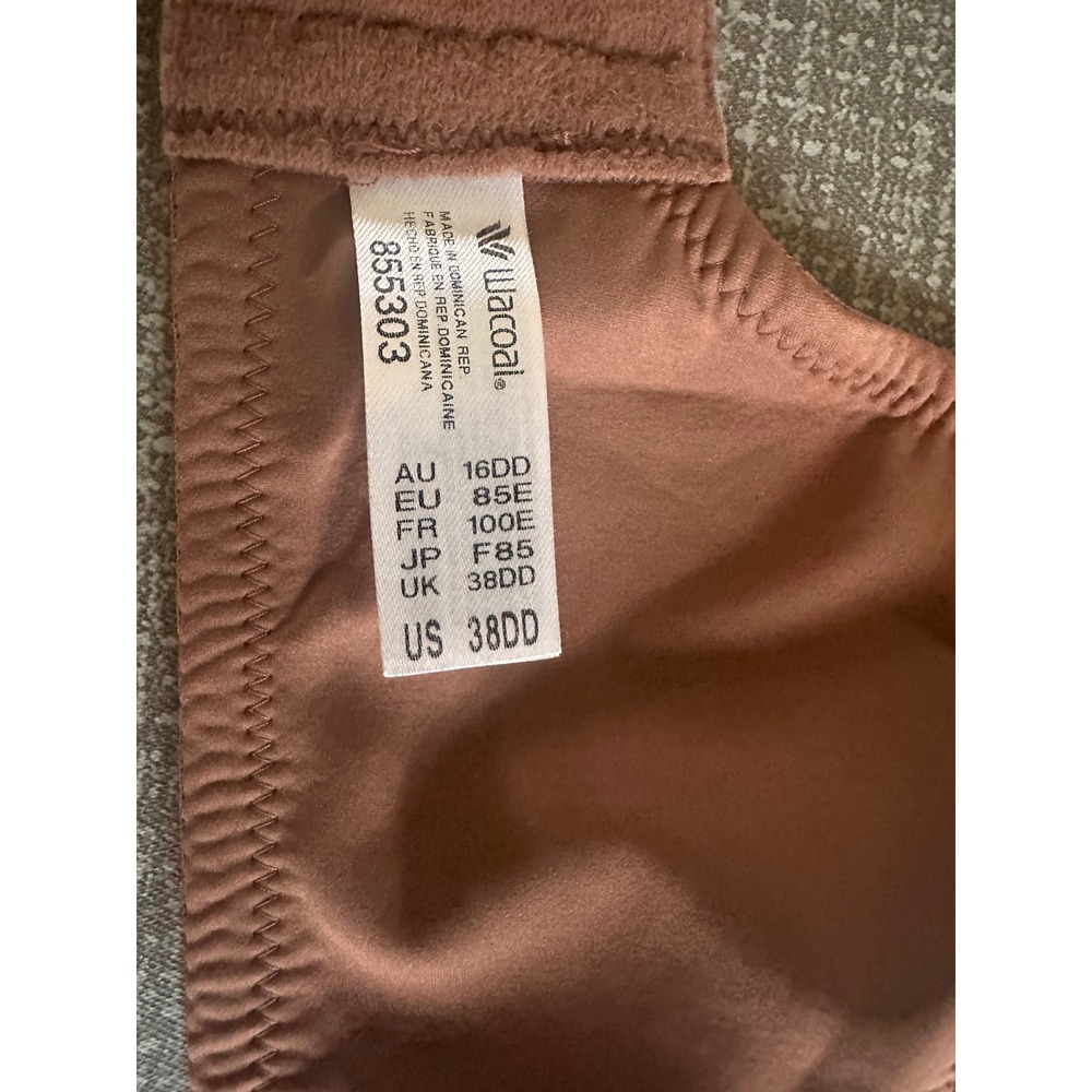 Wacoal Basic Beauty Full Figure Underwire Bra 855303 Dusty Rose 38DD - Picture 5 of 7